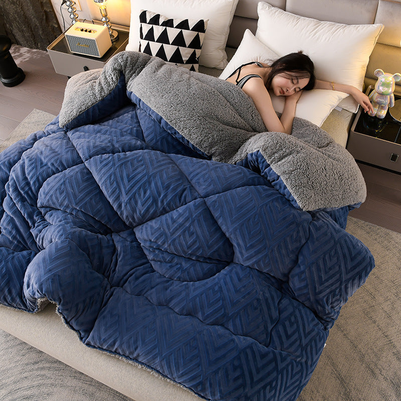 Dikke Sherpa Winterdeken met Quiltkern – Extra Warm, Zacht & Fluffy | Sansoti