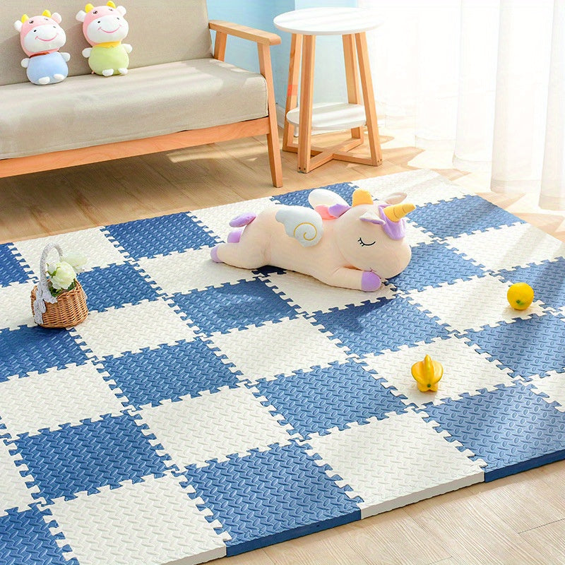 Gekleurde Puzzelmatten voor Kinderen 30x30cm - Set van 10 EVA Schuimtegels | Sansoti