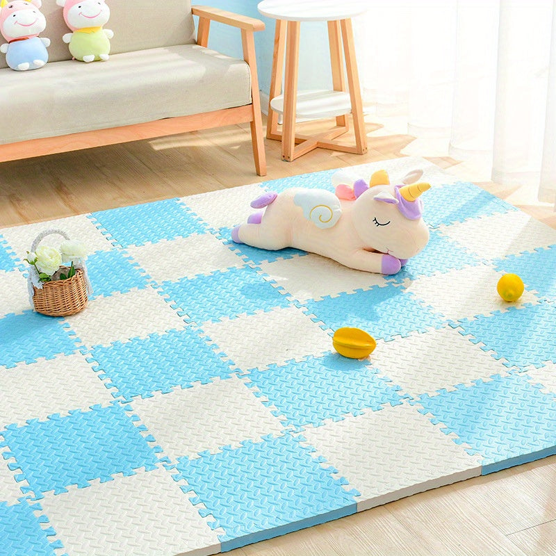 Gekleurde Puzzelmatten voor Kinderen 30x30cm - Set van 10 EVA Schuimtegels | Sansoti