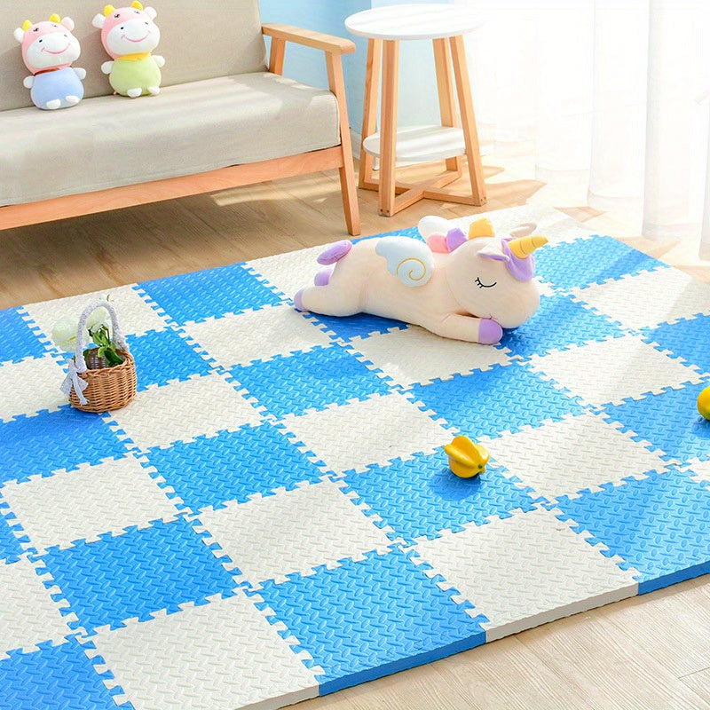 Gekleurde Puzzelmatten voor Kinderen 30x30cm - Set van 10 EVA Schuimtegels | Sansoti