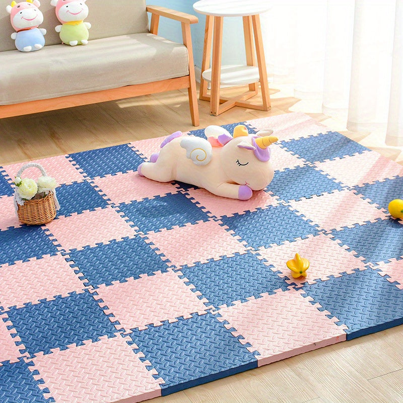 Gekleurde Puzzelmatten voor Kinderen 30x30cm - Set van 10 EVA Schuimtegels | Sansoti
