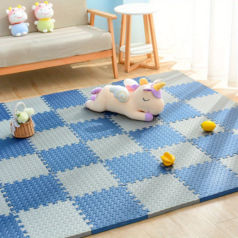 Gekleurde Puzzelmatten voor Kinderen 30x30cm - Set van 10 EVA Schuimtegels | Sansoti