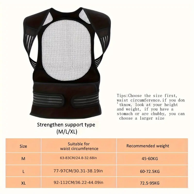 Magnetische Rugbrace met Infrarood Therapie voor Lumbale Ondersteuning Houding en Rugpijn Verlichting | Sansoti