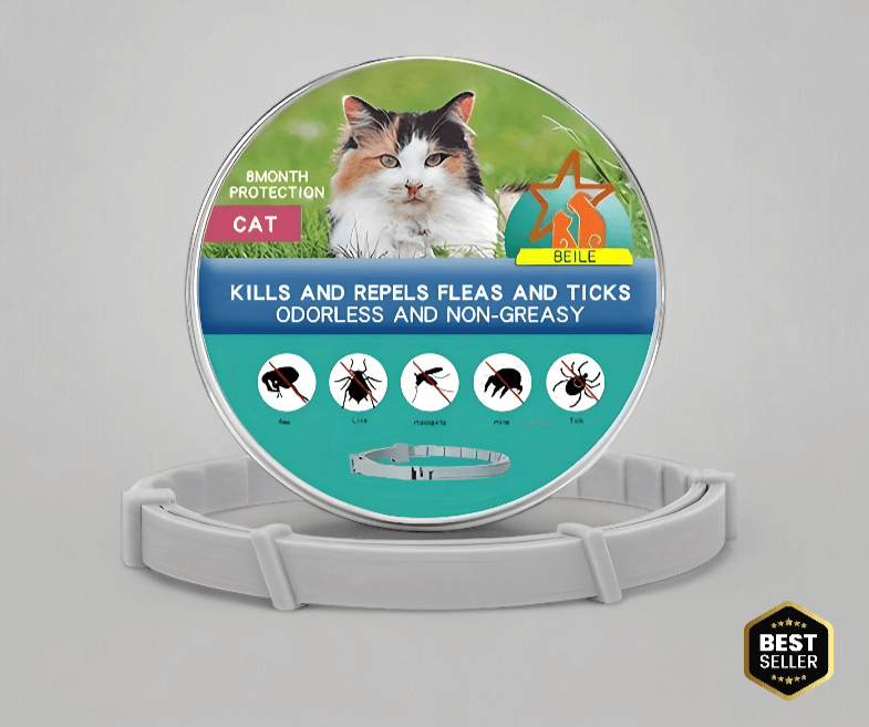 Halsband Floh- & Zeckenschutz – Natürlicher Schutz bis zu 8 Monaten für Hunde und Katzen | Sansoti
