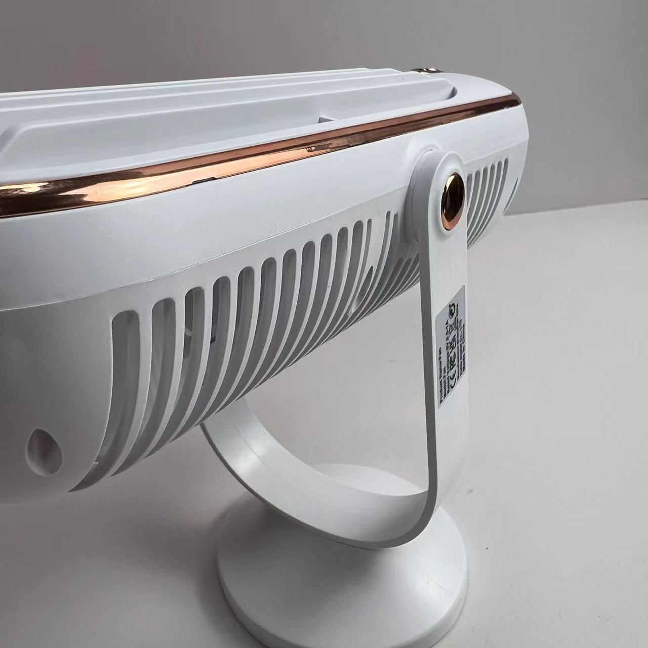 Draagbare Ventilator met 720° Rotatie Oplaadbaar - Stille USB Tafelventilator voor Bureau Thuis Kantoor | Sansoti