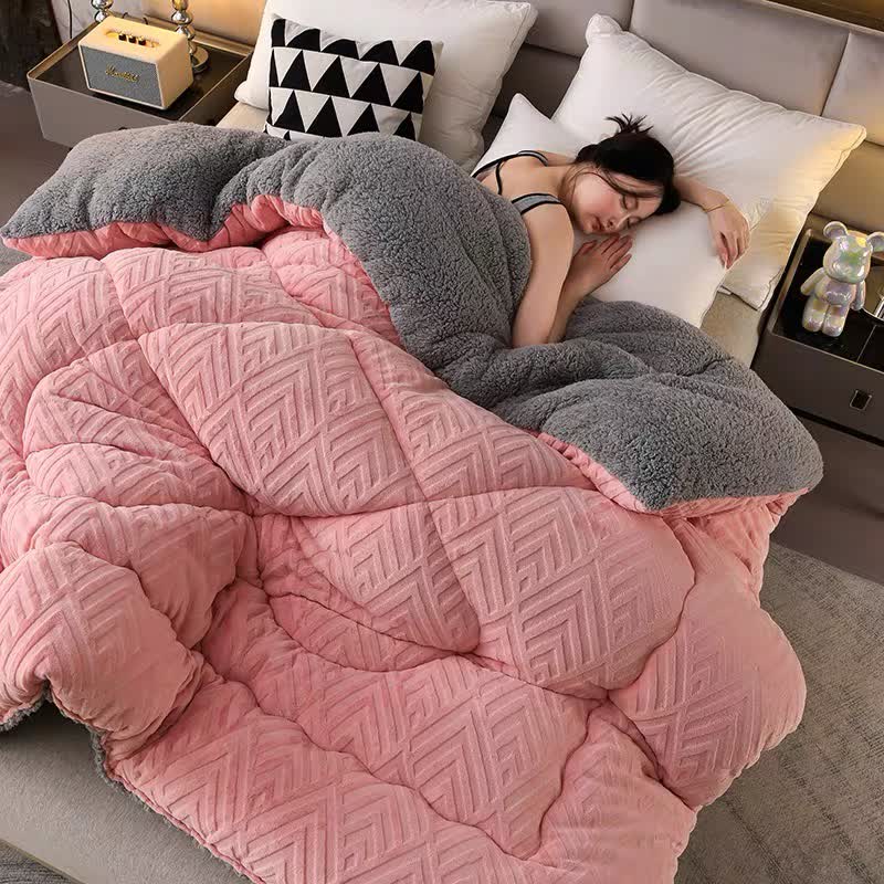 Dikke Sherpa Winterdeken met Quiltkern – Extra Warm, Zacht & Fluffy | Sansoti