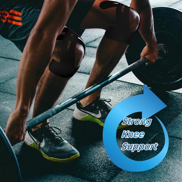Kinesio tape préformé pour le genou, élastique et respirant, soutien sportif, liberté de mouvement et stabilité | Sansoti