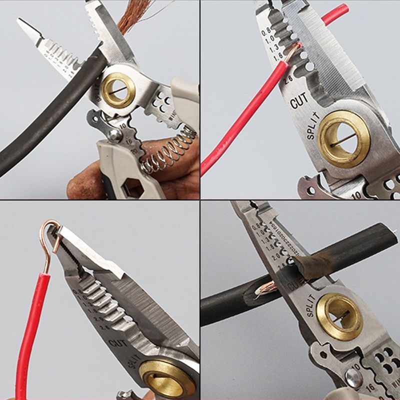 Professional Wire Stripper — Strip, Cut & Crimp | Multifunctional Cable Tool | Sansoti