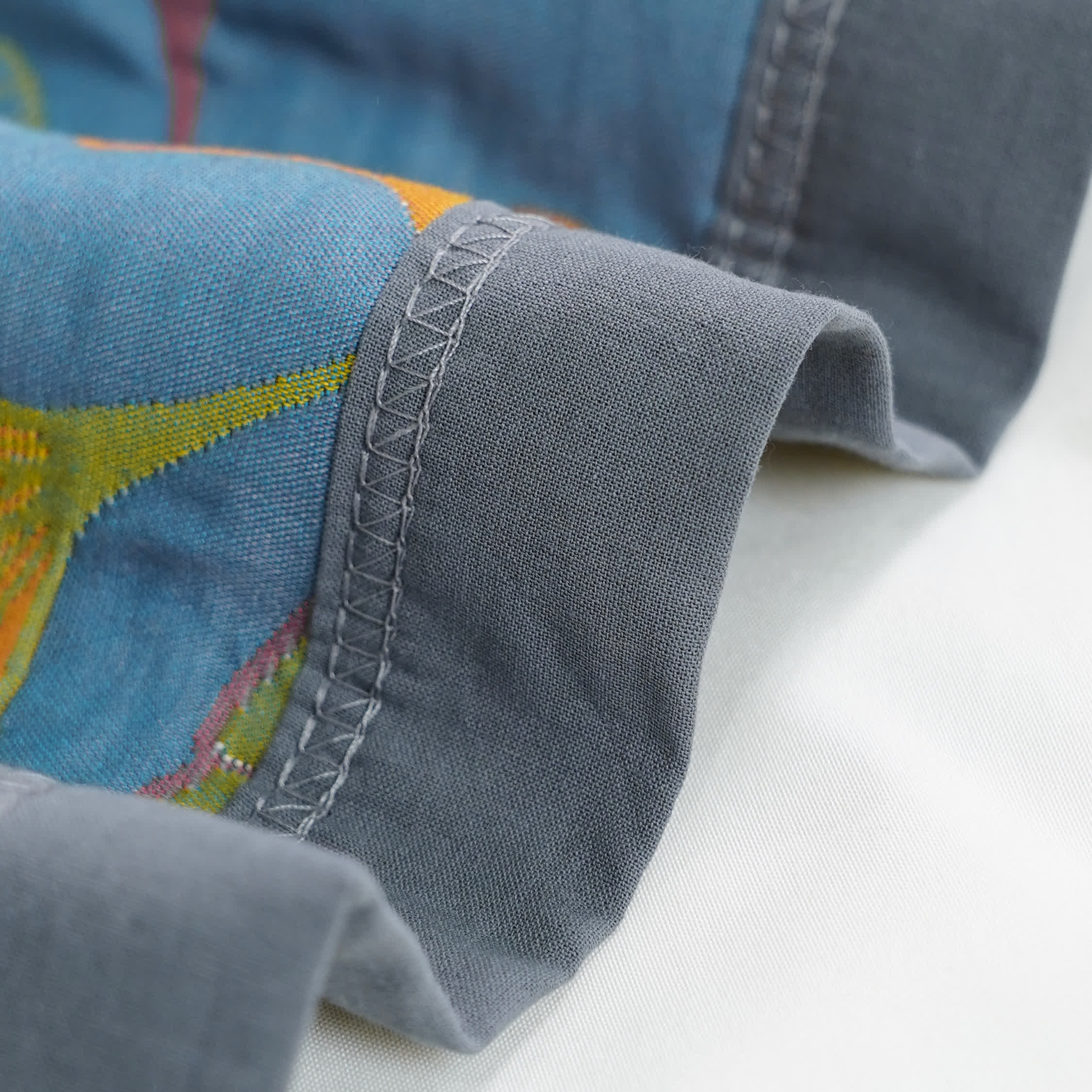 Ginkgo Leaf Baumwollquilt – Wendbare 6-Lagen-Decke aus gekämmter Baumwolle | Restfield