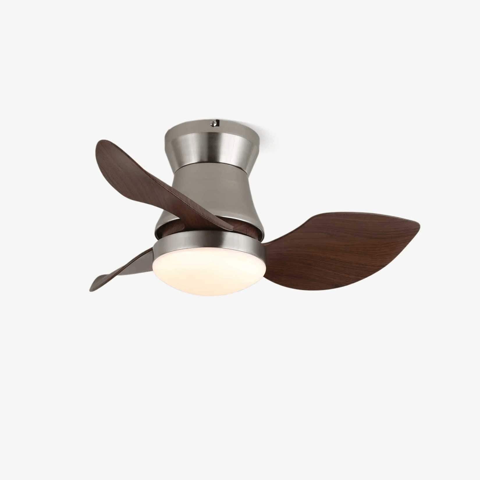 Moderne Plafondventilator met Verlichting – Hout & Metaal ø60×30cm | Sansoti