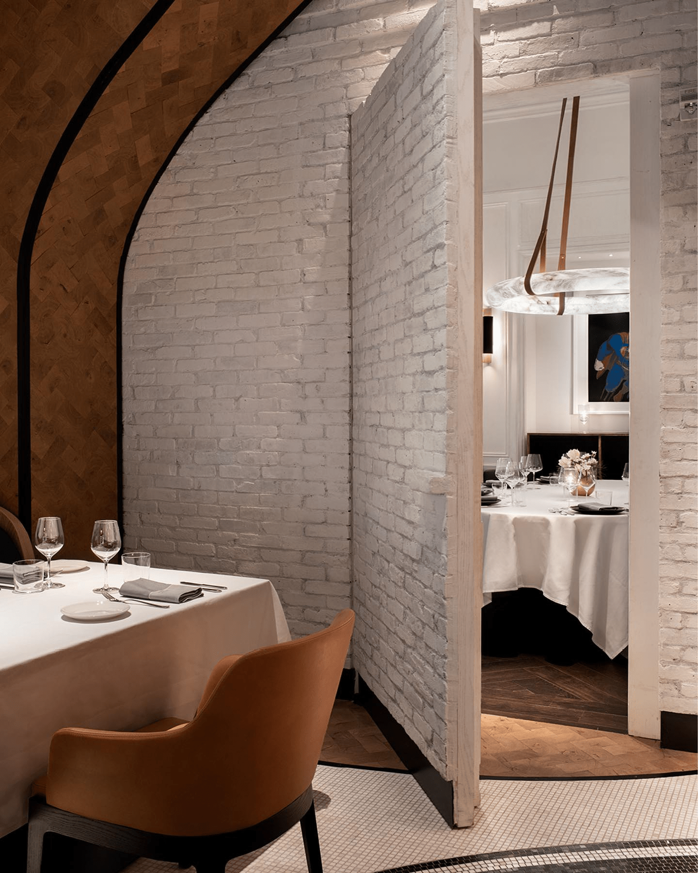 Hanglamp Alabaster Ring LED Donkerbruin Bruin Goud Woonkamer Eetkamer 3000K 4000K 6000K Ø30 Ø120cm Natuursteen Pendellamp | Sansoti