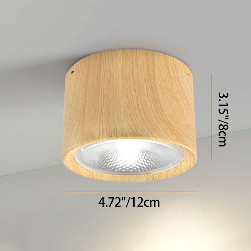 Cylindrical Ceiling Light Nordic Style Aluminum Spotlight Living Room Bedroom Hallway 3000K 6000K | Sansoti