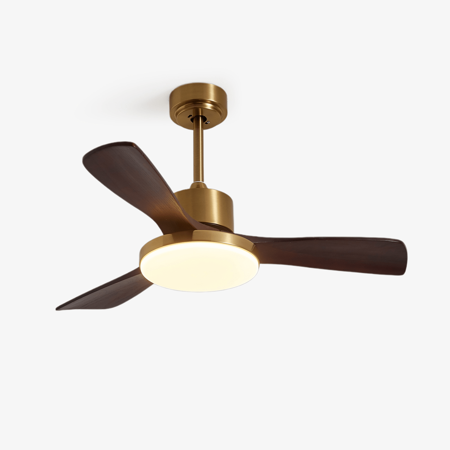 Modern Ceiling Fan with Lighting – Wooden Blades & Remote Control | Sansoti