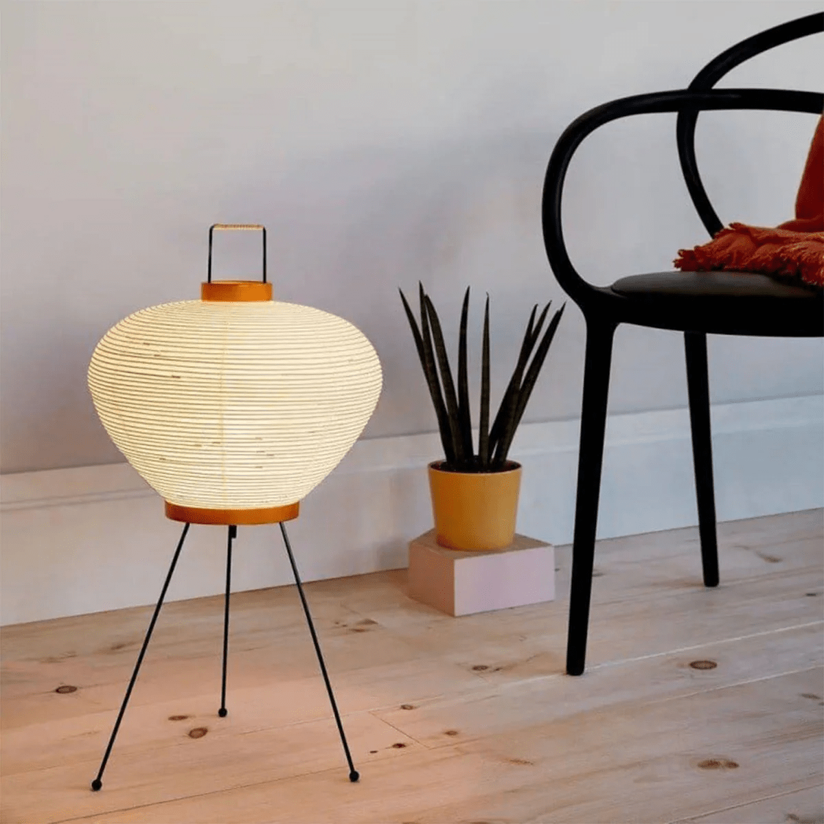 Japanse Lantaarn Tafellamp met Handgemaakt Moerbeipapier Scherm – 8 Maten – E26 Fitting – Plug & Play met 150 cm Snoer – Inspiratie 1951 Akari Lantaarns | Sansoti