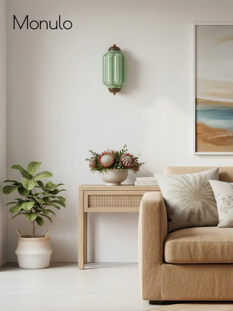 Wandlamp Melkglas voor Slaapkamer Gang Scandinavische Stijl | Sansoti