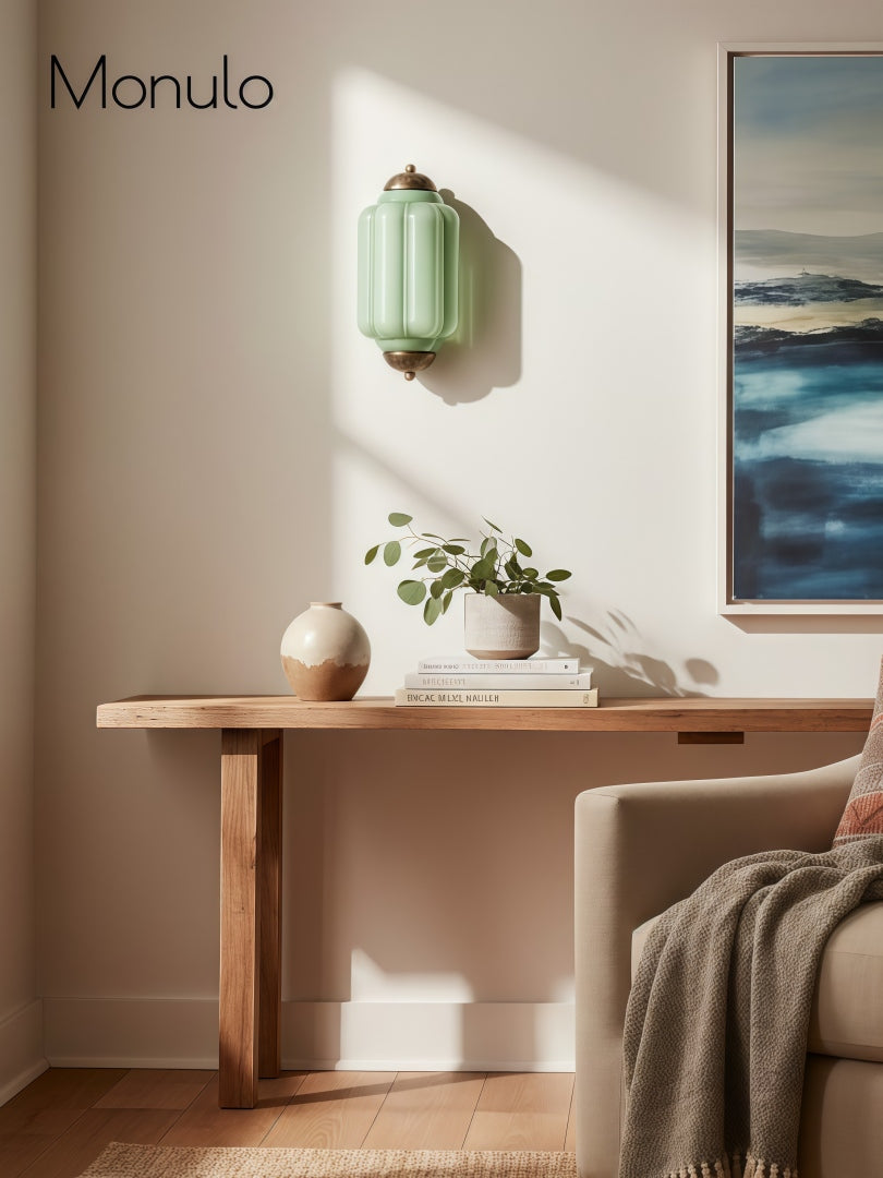 Wandlamp Melkglas voor Slaapkamer Gang Scandinavische Stijl | Sansoti