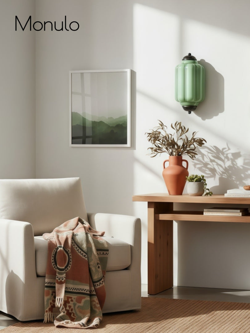 Wandlamp Melkglas voor Slaapkamer Gang Scandinavische Stijl | Sansoti