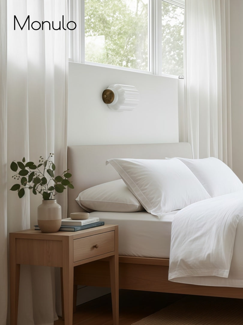 Wandlamp Melkglas voor Slaapkamer Gang Scandinavische Stijl | Sansoti
