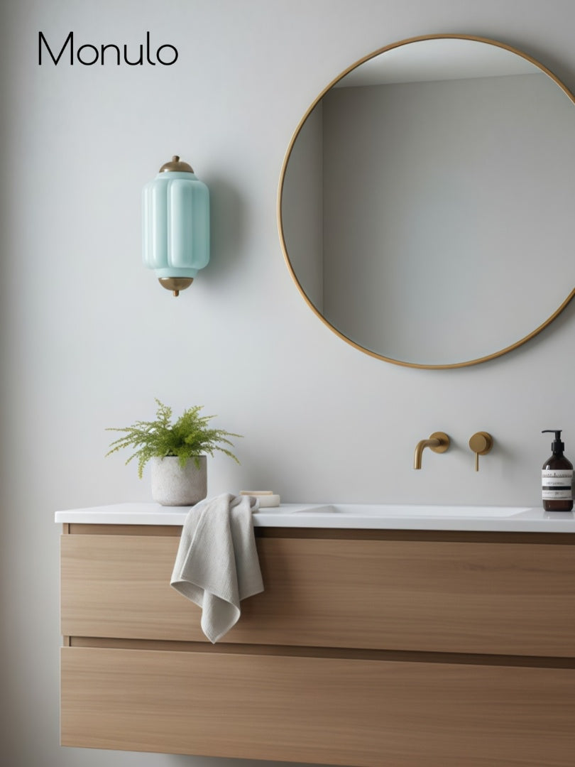 Wandlamp Melkglas voor Slaapkamer Gang Scandinavische Stijl | Sansoti