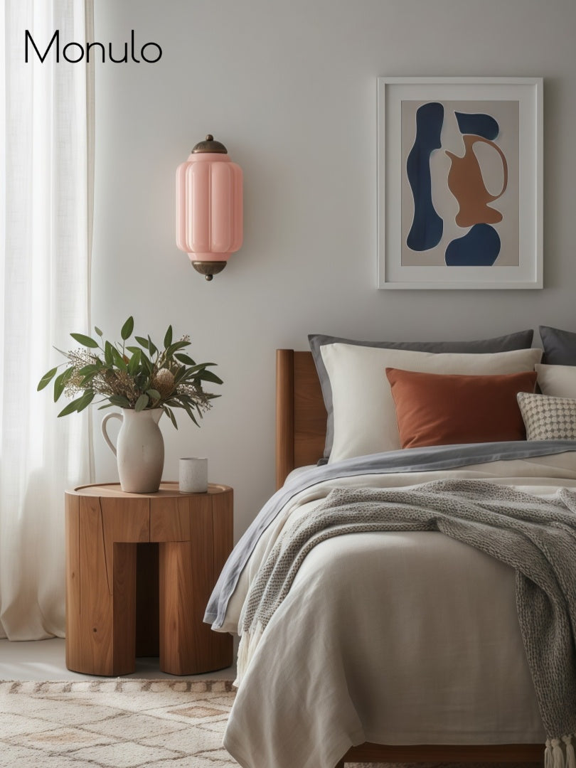 Wandlamp Melkglas voor Slaapkamer Gang Scandinavische Stijl | Sansoti