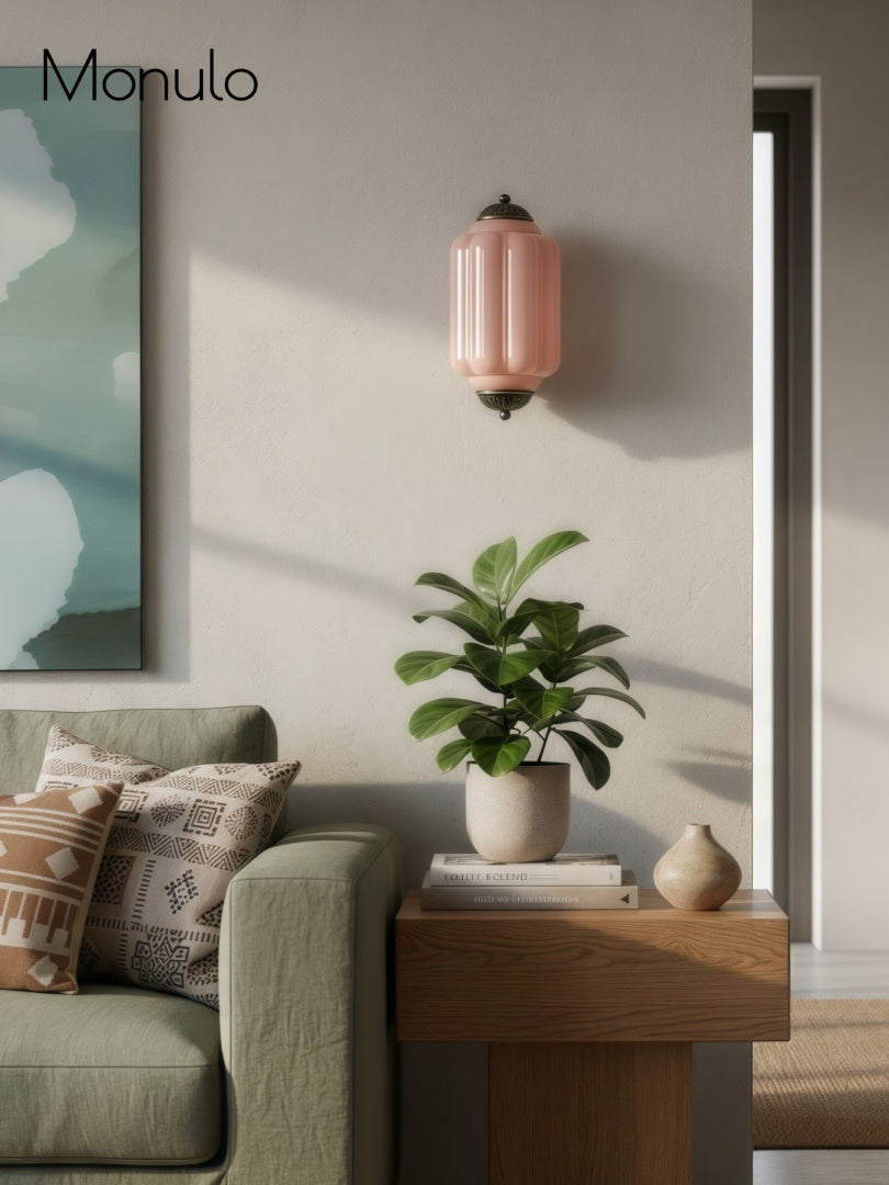 Wandlamp Melkglas voor Slaapkamer Gang Scandinavische Stijl | Sansoti