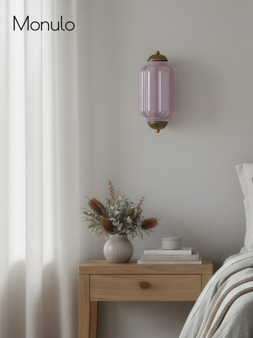 Wandlamp Melkglas voor Slaapkamer Gang Scandinavische Stijl | Sansoti
