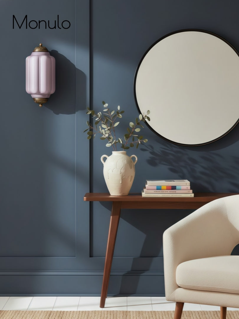 Wandlamp Melkglas voor Slaapkamer Gang Scandinavische Stijl | Sansoti