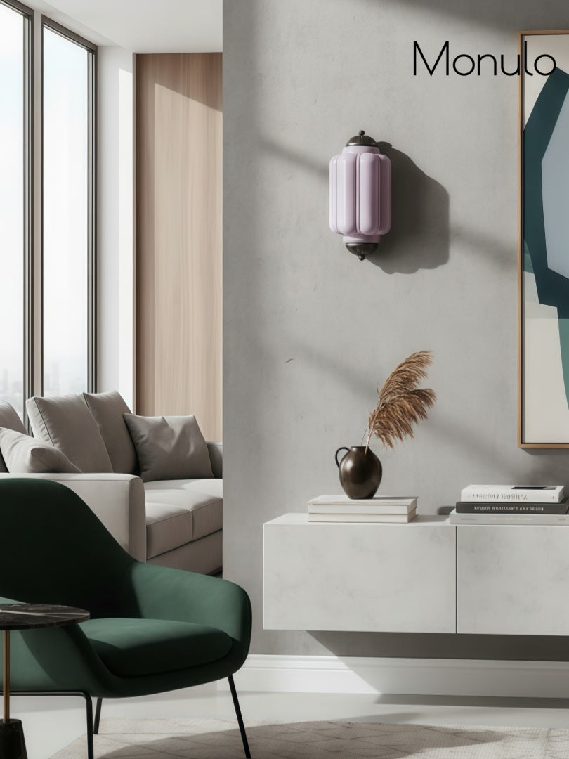 Wandlamp Melkglas voor Slaapkamer Gang Scandinavische Stijl | Sansoti