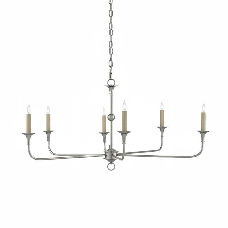 Lampe Bougie Lustre Laiton Métal Or Noir Blanc Nickel Salon Salle à Manger 5 6 Bras Suspension Vintage Lustre Bougies | Restfield