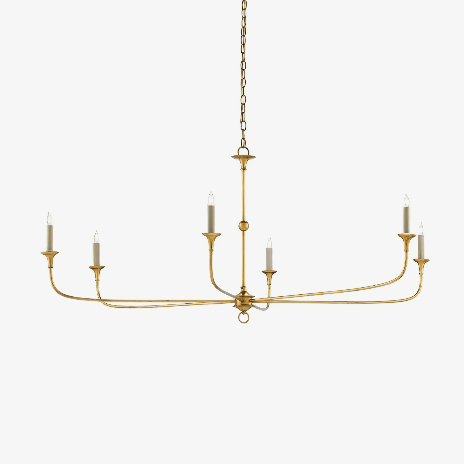 Lampe Bougie Lustre Laiton Métal Or Noir Blanc Nickel Salon Salle à Manger 5 6 Bras Suspension Vintage Lustre Bougies | Restfield