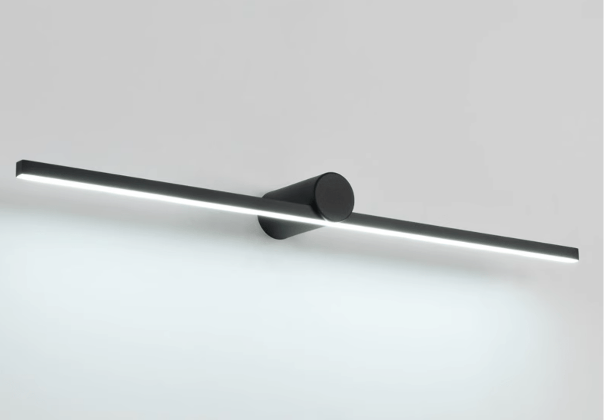 Rechargeable LED wall lamp with remote control, touch sensor, dimmable, 60-120cm, matte black, ambient wall lighting | Sansoti