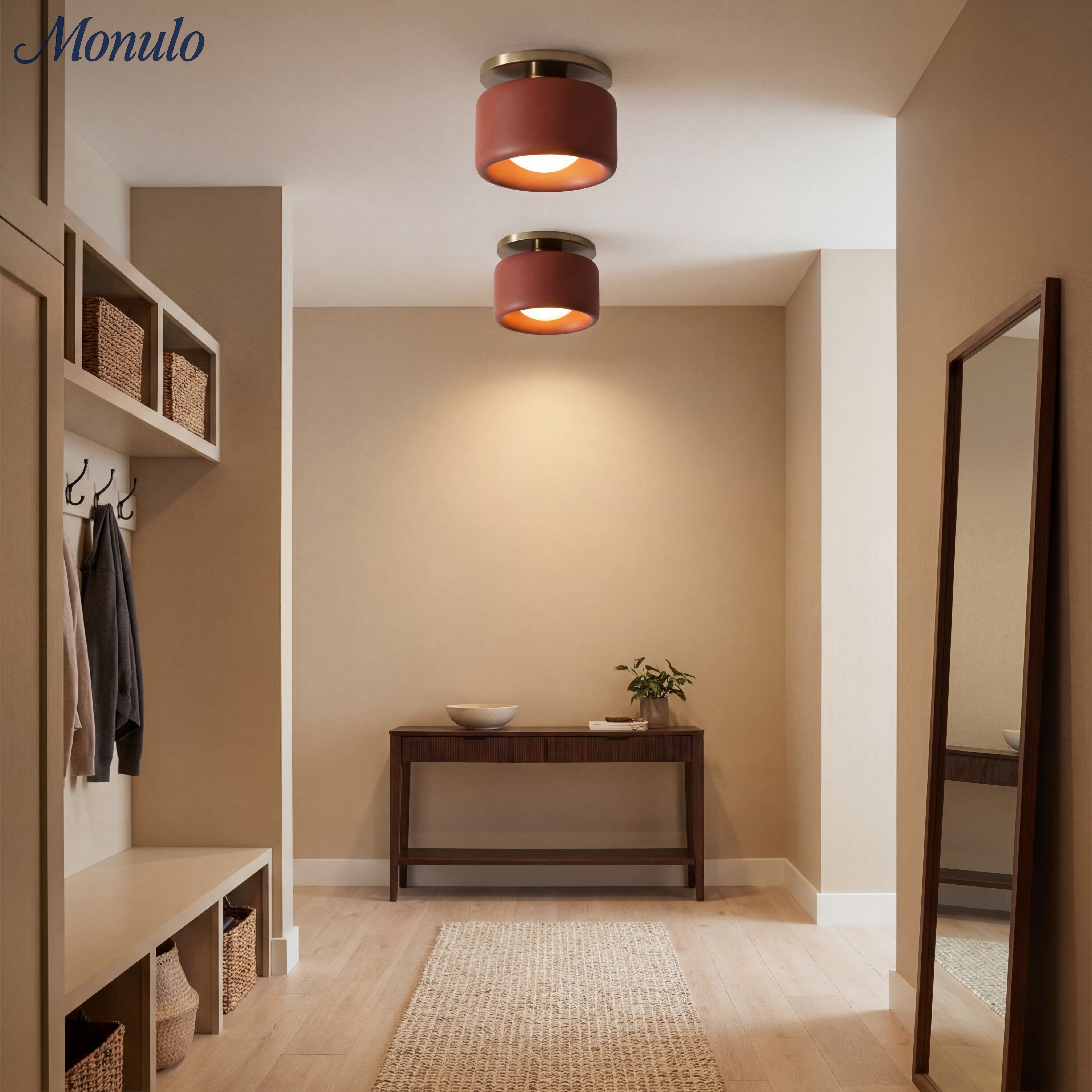 Porselein Plafondlamp Rond Modern – Zachte Sfeerverlichting voor Gang Kantoor Keuken | Sansoti