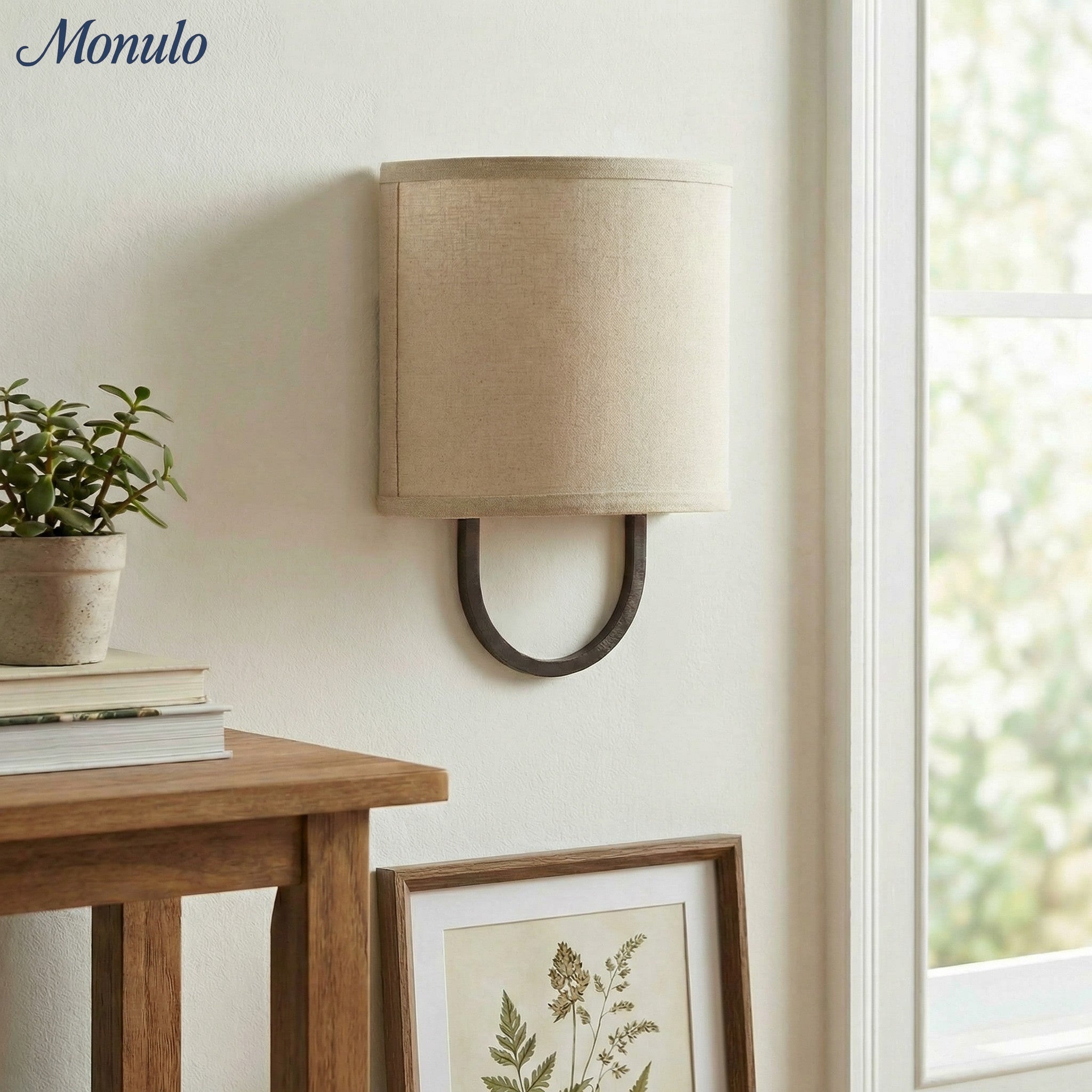 Wandlamp Stoffen Kap – Moderne Slaapkamer Wandverlichting voor Sfeervolle Ambiance | Sansoti