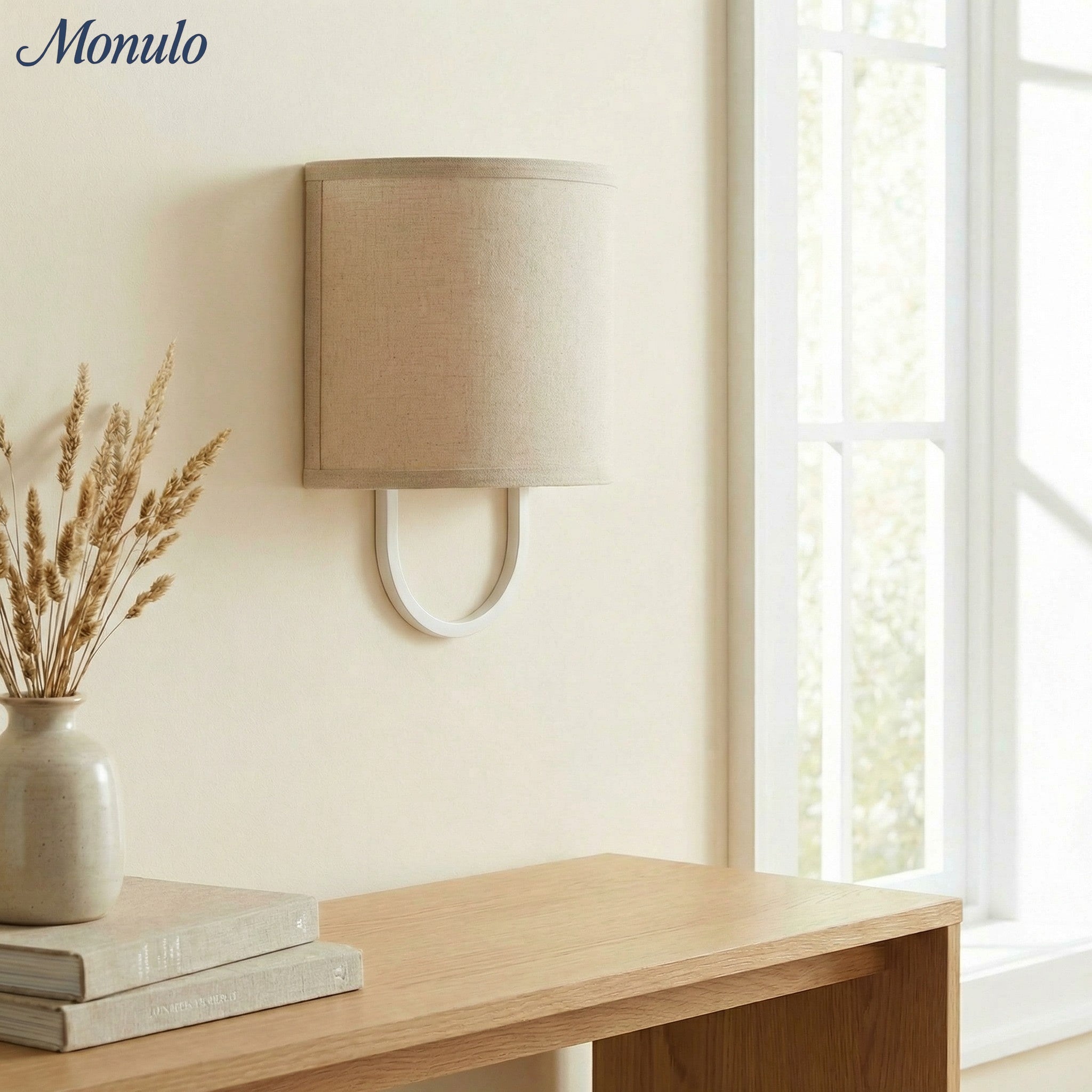 Wandlamp Stoffen Kap – Moderne Slaapkamer Wandverlichting voor Sfeervolle Ambiance | Sansoti