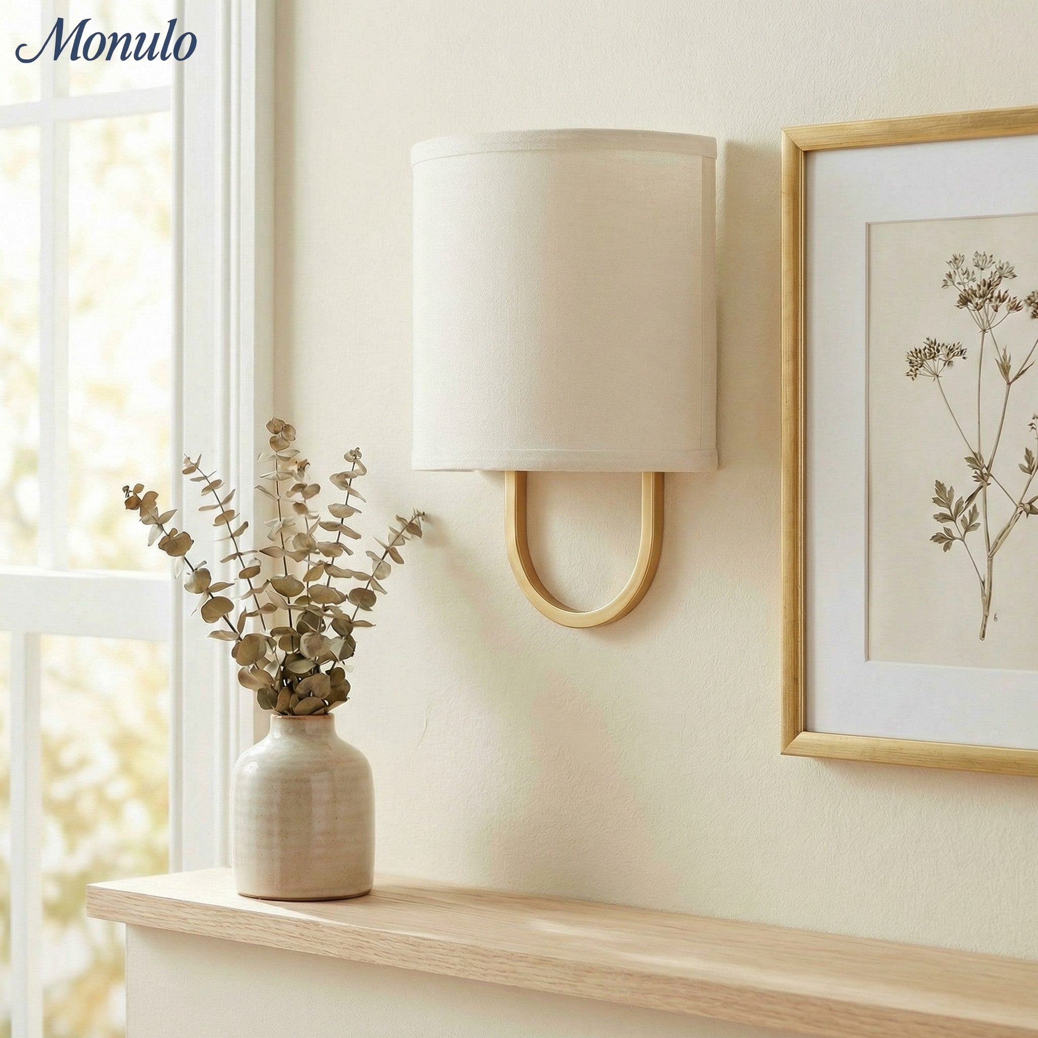 Wandlamp Stoffen Kap – Moderne Slaapkamer Wandverlichting voor Sfeervolle Ambiance | Sansoti