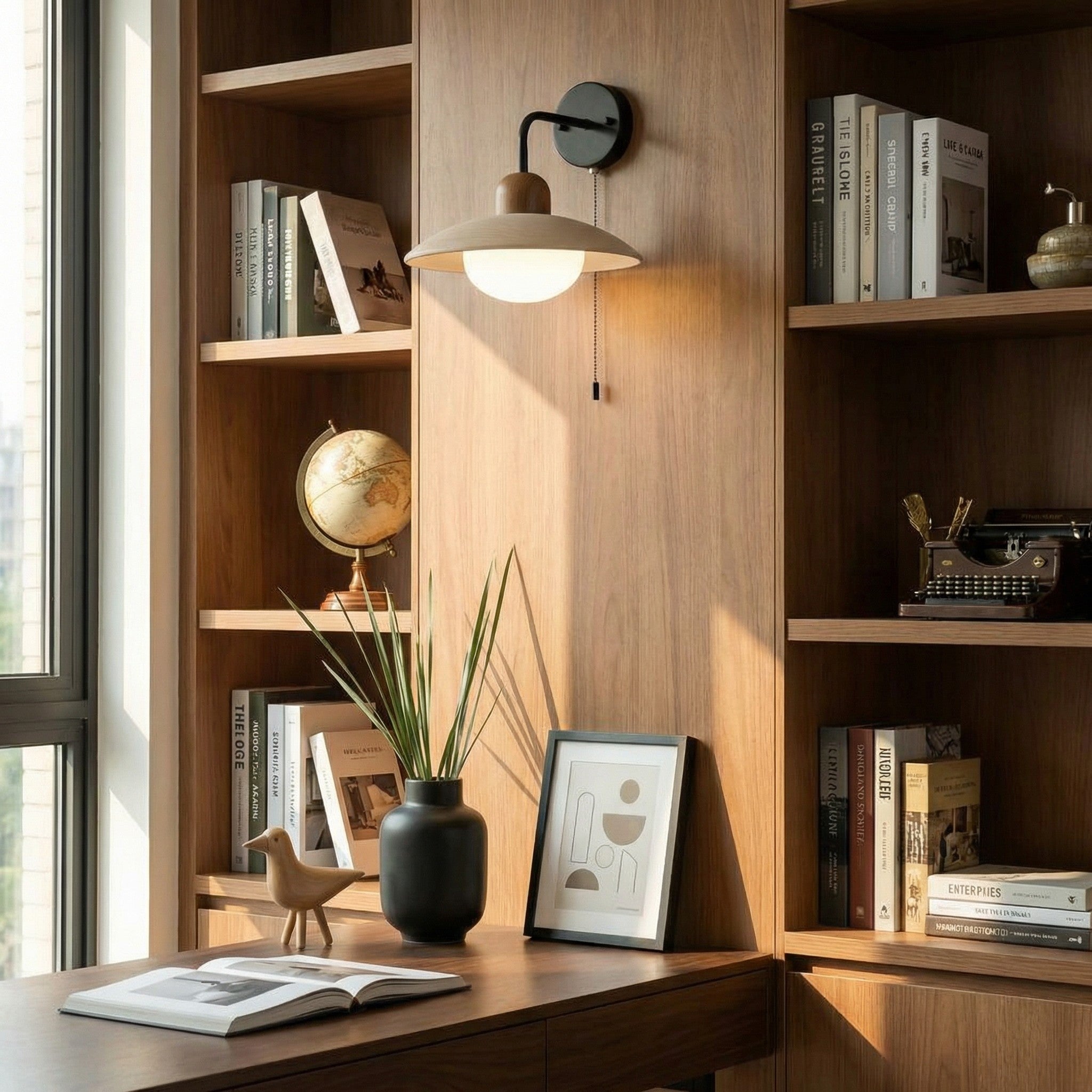 Travertijn Wandlamp Minimalistische Schijf Design Natuursteen Verlichting voor Woonkamer Slaapkamer Gang Moderne Interieur Wandverlichting met Warm Licht | Sansoti