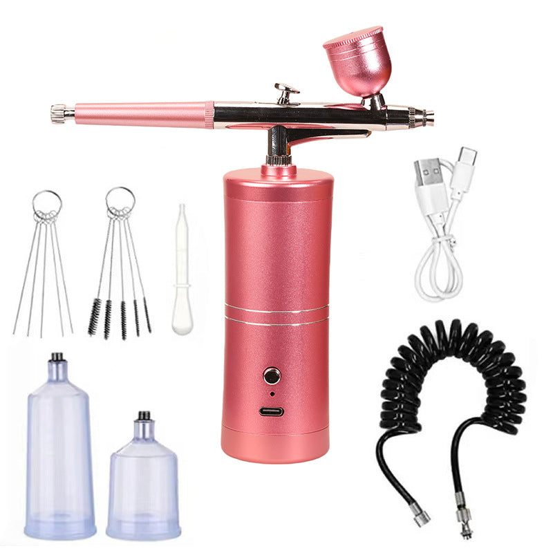 Draadloze Airbrush Pistool met 3 Verwisselbare Spuitkoppen en Oplaadbare Accu voor Modelbouw Kunst en Nail Art | Sansoti