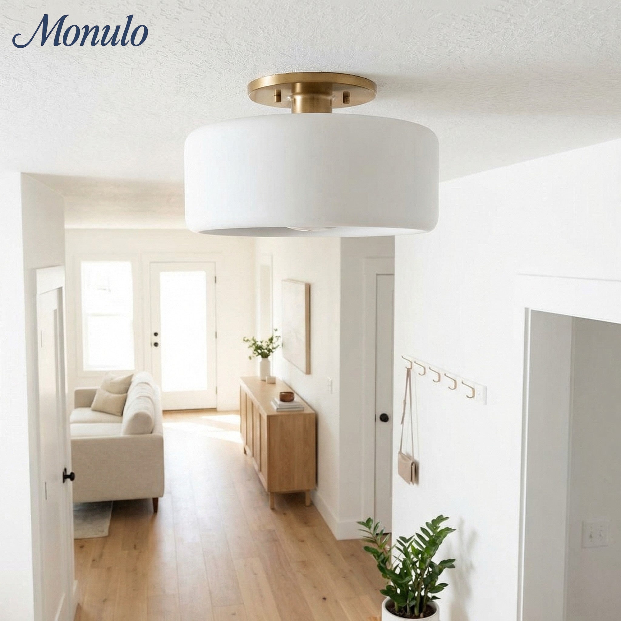 Porselein Plafondlamp Rond Modern – Zachte Sfeerverlichting voor Gang Kantoor Keuken | Sansoti