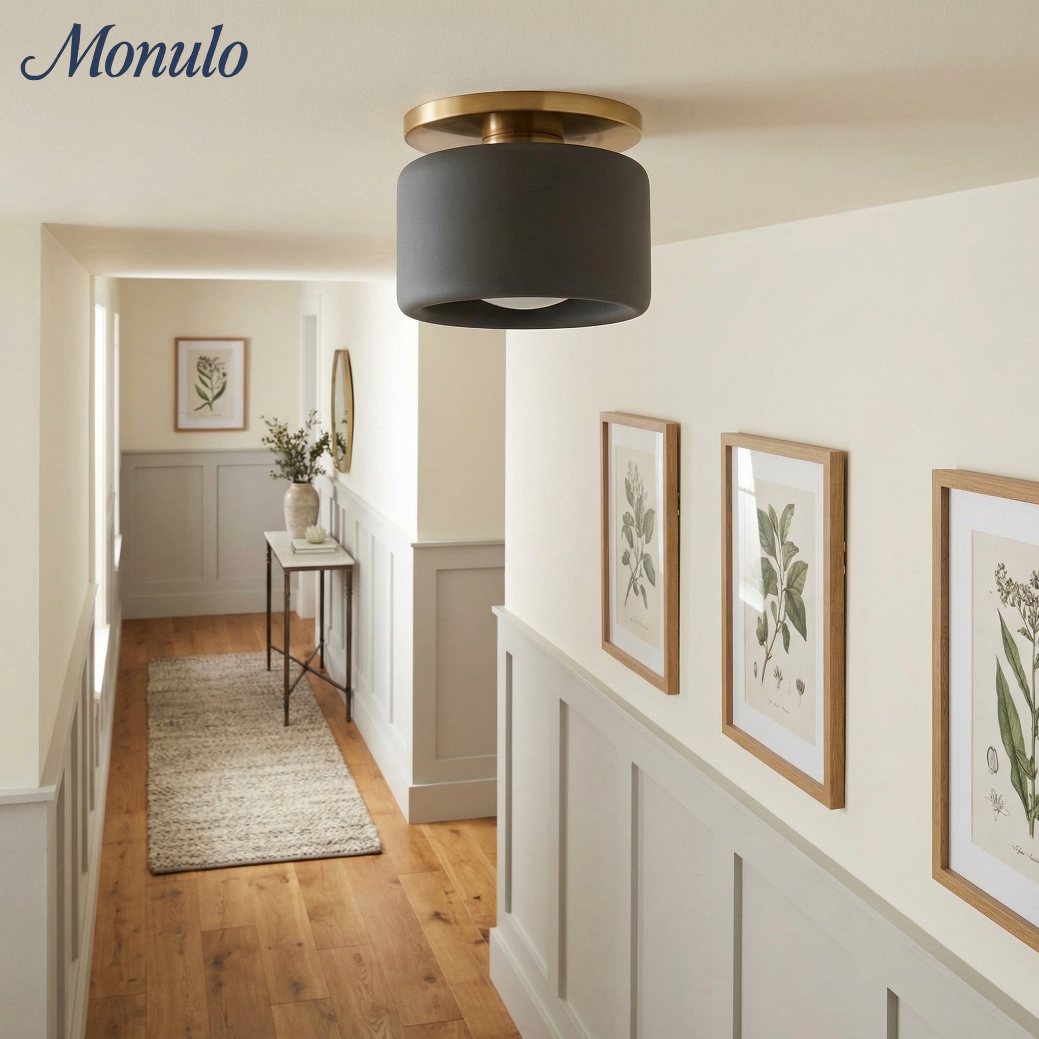 Porseleinen Plafondlamp met Strakke Montage – Moderne Lage Profiellamp Keramiek Opbouwverlichting | Sansoti