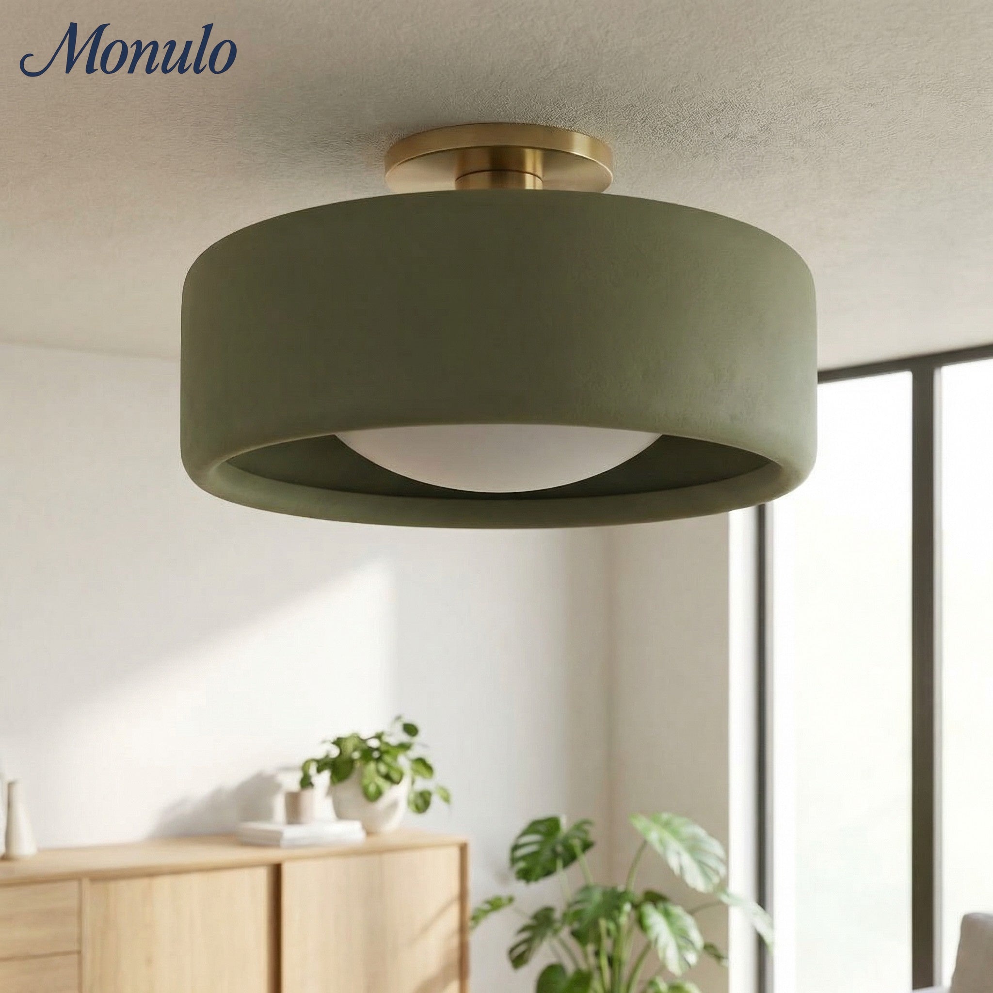 Porselein Plafondlamp Rond Modern – Zachte Sfeerverlichting voor Gang Kantoor Keuken | Sansoti