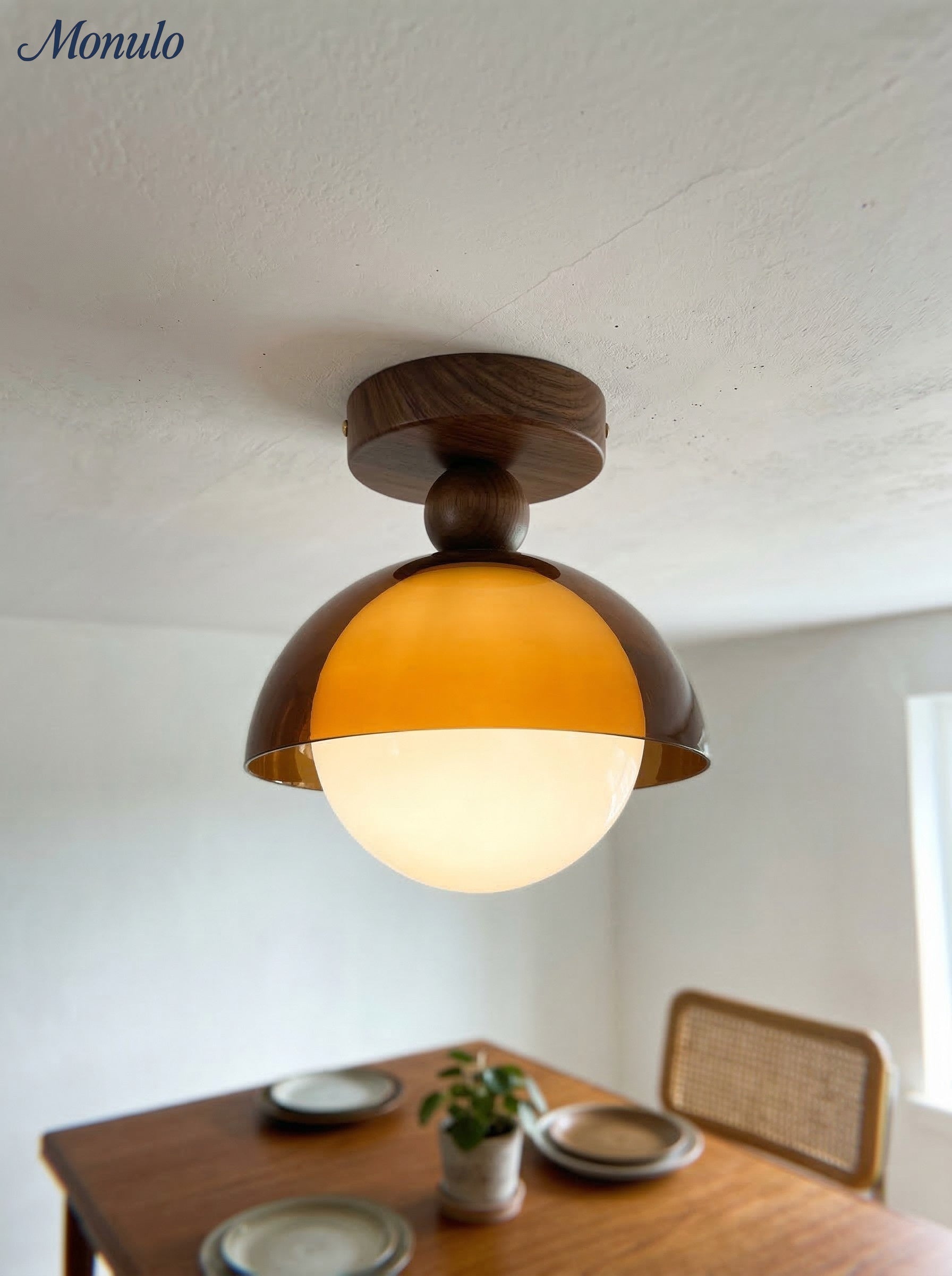 Vintage Plafondlamp met Zonsondergangstinten voor Gang en Entree – Moderne Sfeerverlichting | Sansoti