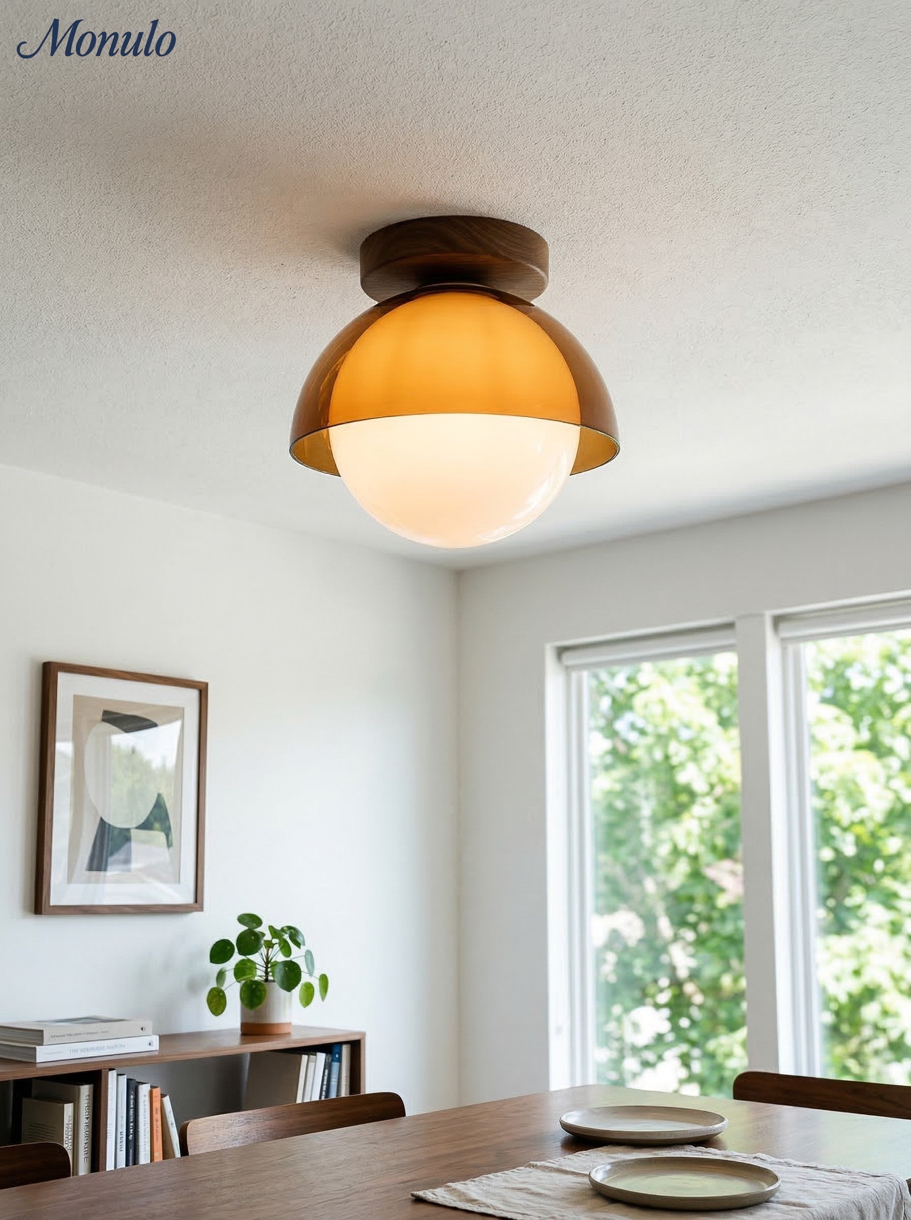 Vintage Plafondlamp met Zonsondergangstinten voor Gang en Entree – Moderne Sfeerverlichting | Sansoti