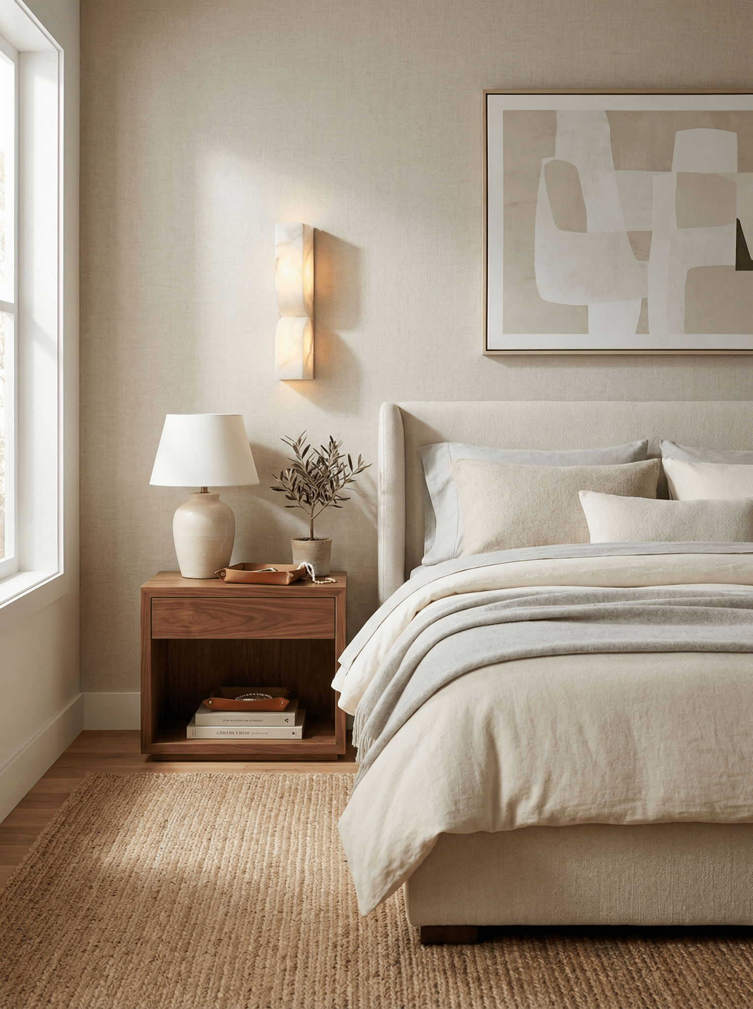 Natuursteen Wandlamp – Massief Alabaster met Organische Vormgeving & Warm Licht | Sansoti