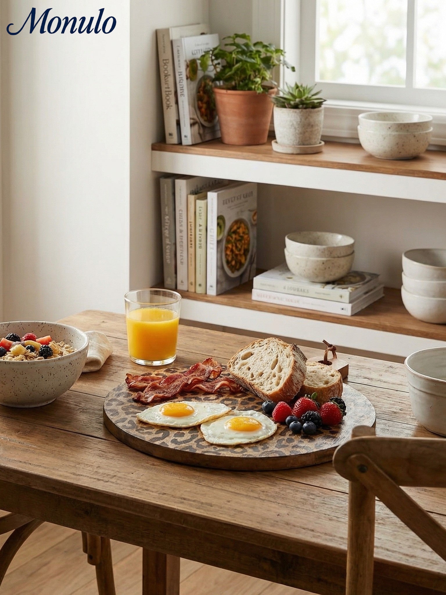 Houten Serveerplank Sapelehout Rond en Vierkant Scandinavisch Design voor Keuken en Tafel | Sansoti