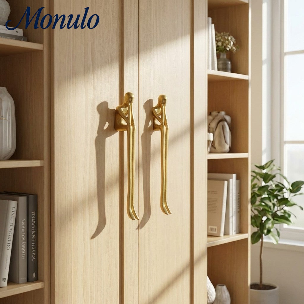 Minimalistische Kastgreep - Messing Zilver Roze - Scandinavisch Design Meubels | Sansoti