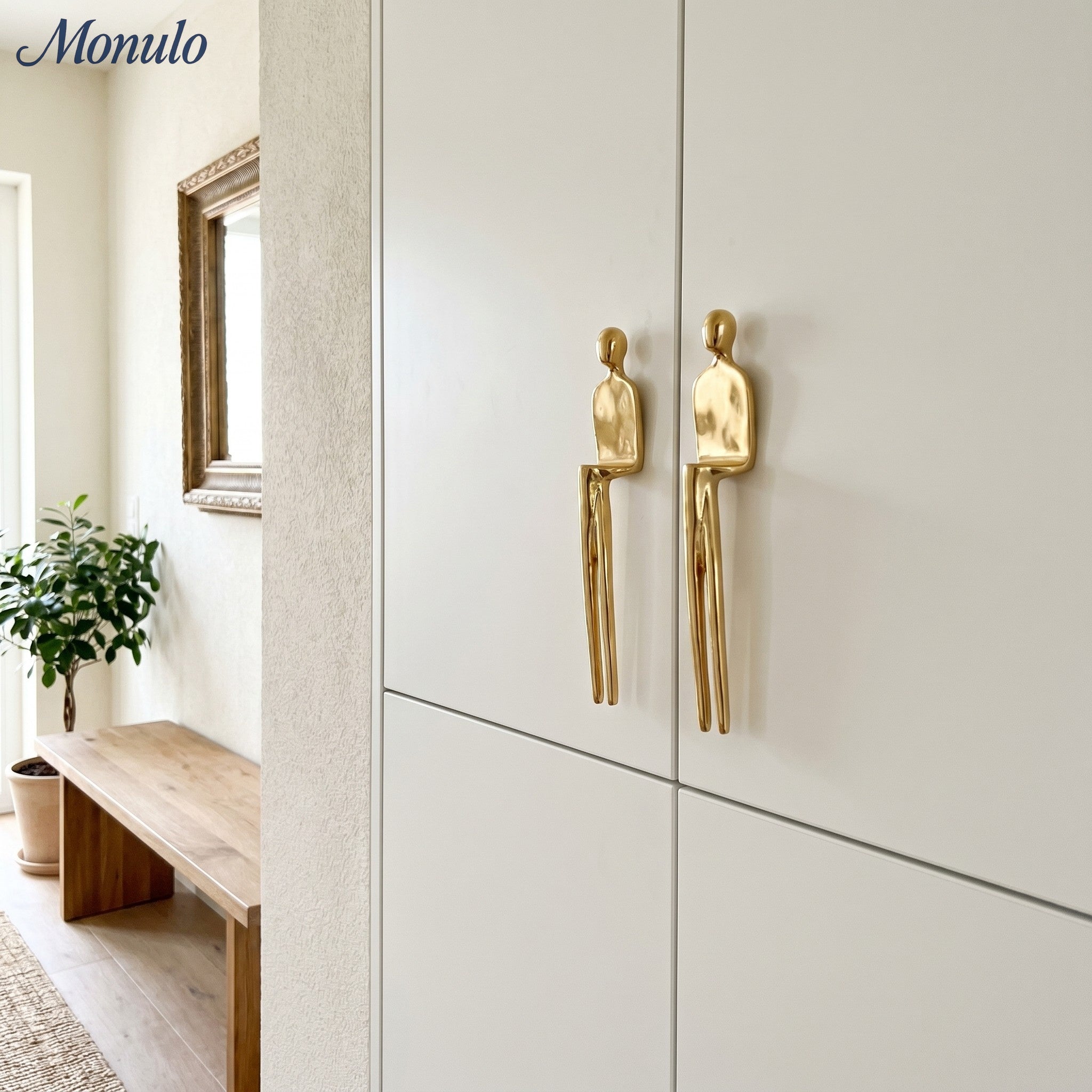 Minimalistische Kastgreep - Messing Zilver Roze - Scandinavisch Design Meubels | Sansoti