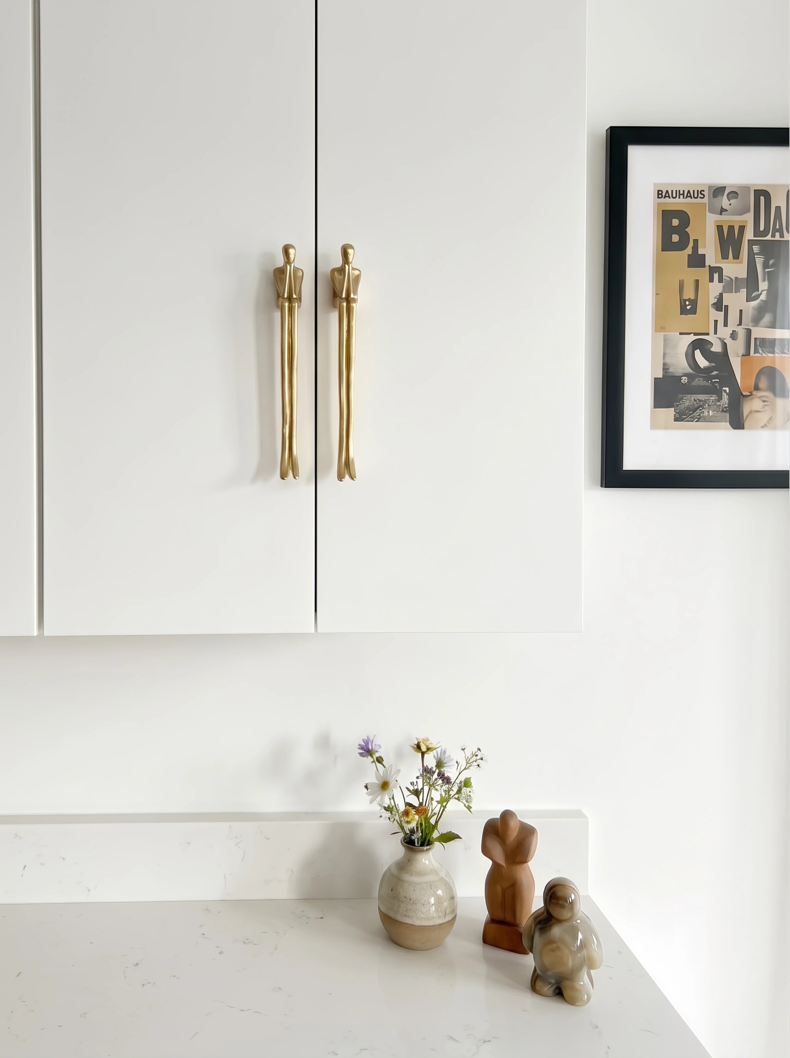 Minimalistische Kastgreep - Messing Zilver Roze - Scandinavisch Design Meubels | Sansoti