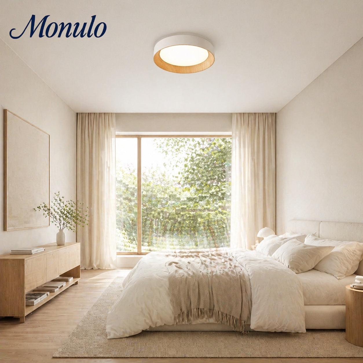 Minimalistische Plafondlamp Rond Laagbouw Slaapkamer Plafondverlichting LED | Sansoti