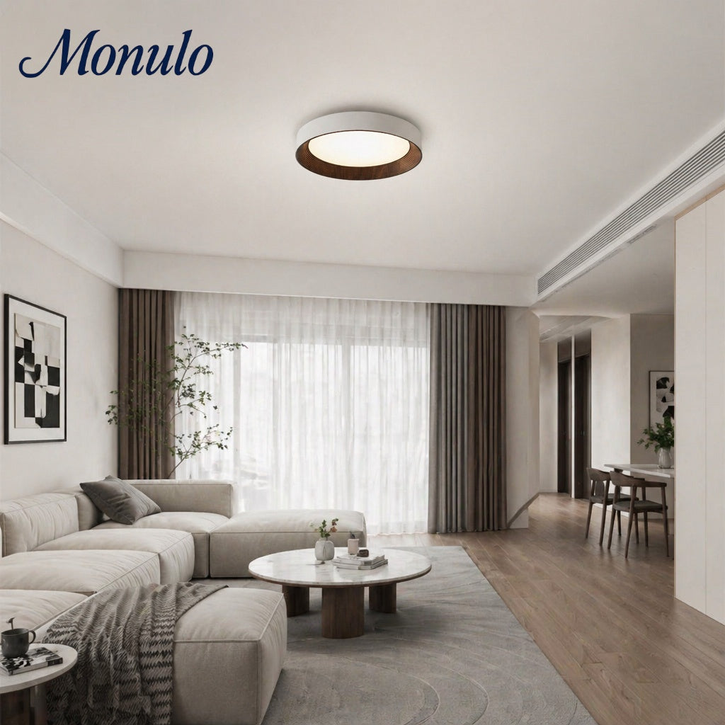 Minimalistische Plafondlamp Rond Laagbouw Slaapkamer Plafondverlichting LED | Sansoti