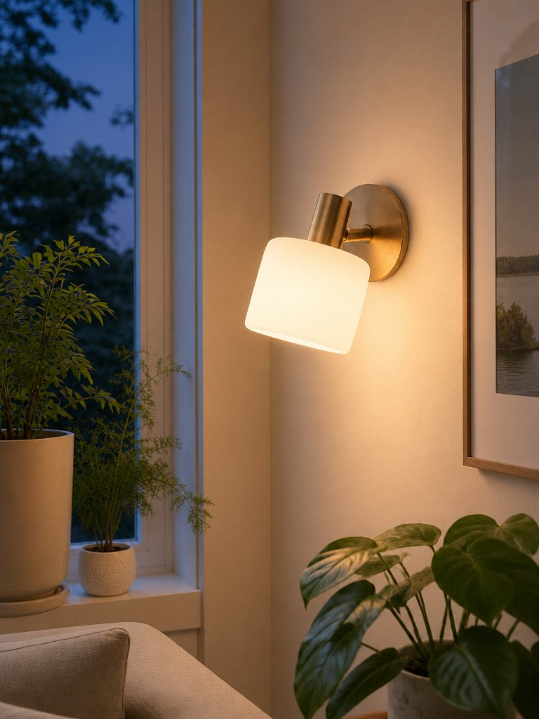 Keramische Ronde Wandlamp Wit Minimalistisch Flush Mount Verlichting voor Hal en Gang | Sansoti
